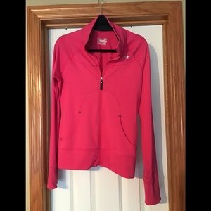 Under Armour pink semi fitted jacket . Medium